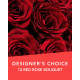 DC 12 red rose bouquet