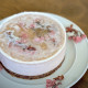 Spring Sakura Raw Cheesecake with Sakura Glaze