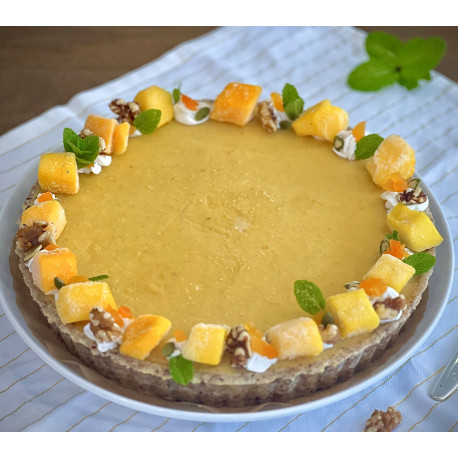 Raw Mango Lemon Tart