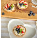 Crisp gluten-free tart shell filled with creamy cashew