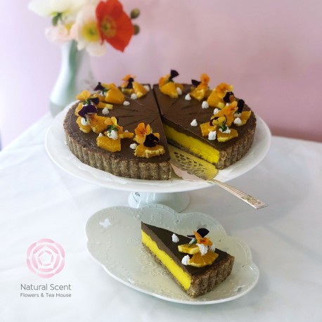 Raw Chocolate and Orange Tart