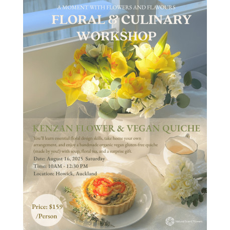 Floral & Culinary Workshop - 16 August 2025